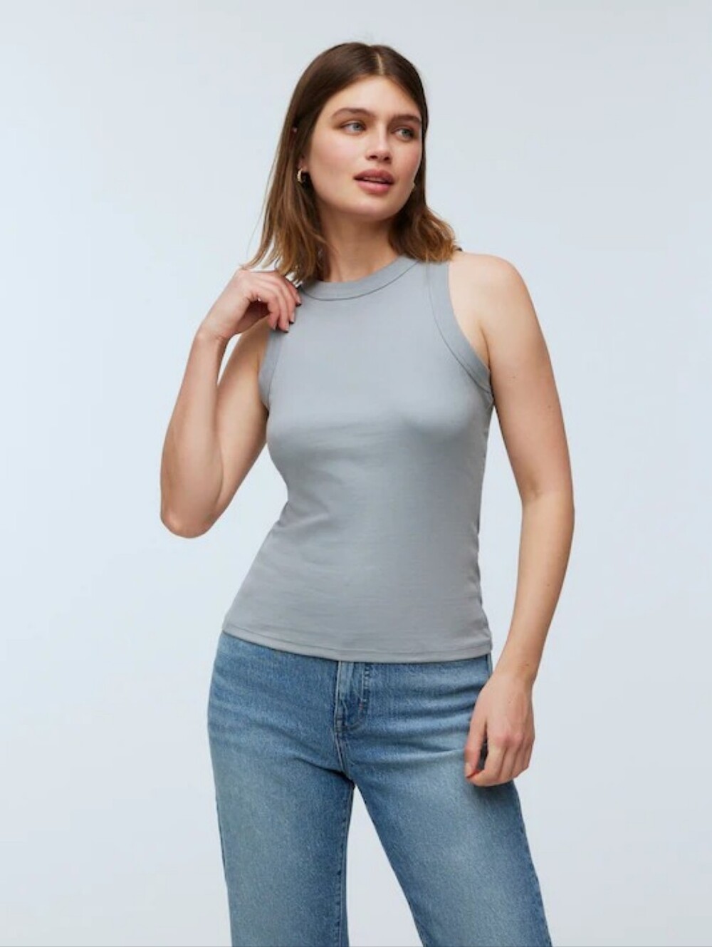 Madewell Supima® Rib Cutaway Tank